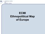 ECMI Ethnopolitical Map of Europe