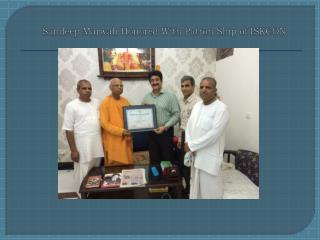 Sandeep Marwah Honored With Patron Ship of ISKCON