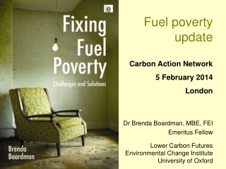 Fuel poverty update