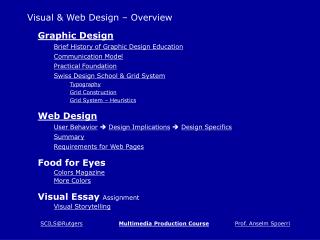 Visual & Web Design – Overview