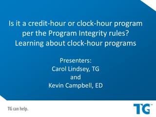 Undergraduate Programs That Can be Measured in Credit Hours for Title IV Program Purposes