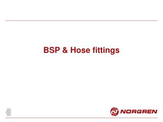 BSP & Hose fittings