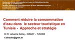 Comment r duire la consommation d eau dans le secteur touristique en Tunisie - Approche et strat gie