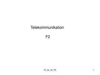 Telekommunikation F2