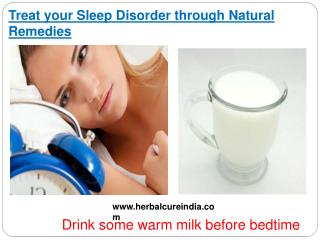 Treat your Sleep Disorder through Natural Remedies
