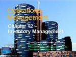 Operations Management