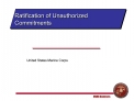 What Is an Unauthorized Commitment