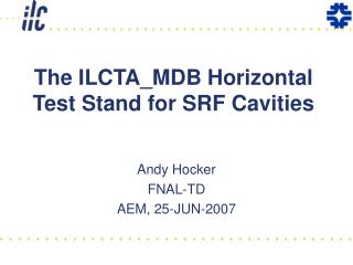 The ILCTA_MDB Horizontal Test Stand for SRF Cavities