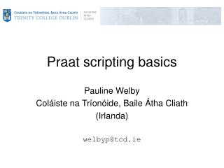 Praat scripting basics