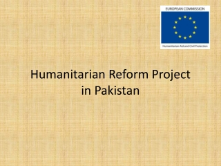 Humanitarian Reform Project in Pakistan