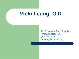 Vicki Leung, O.D.