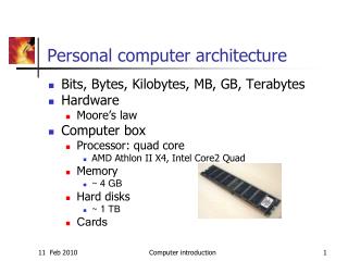 Personal computer architecture