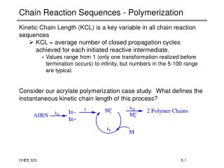 Chain Reaction Sequences - Polymerization