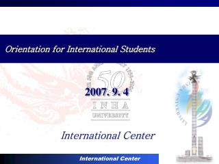 Orientation for International Students