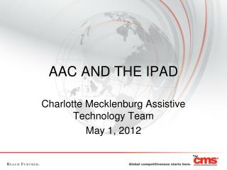 AAC AND THE IPAD