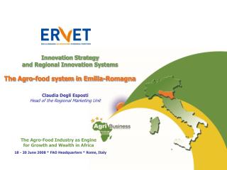 Innovation Strategy and Regional Innovation Systems The Agro-food system in Emilia-Romagna