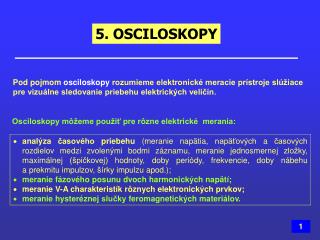 5. OSCILOSKOPY
