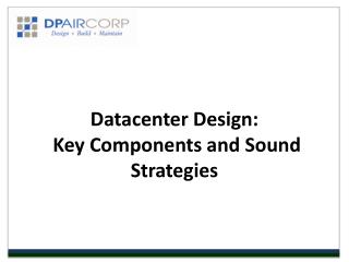 Datacenter Design - DP Air
