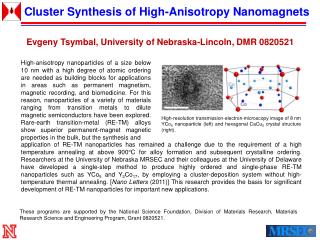 Cluster Synthesis of High-Anisotropy Nanomagnets
