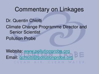 Commentary on Linkages