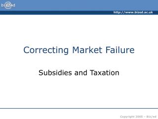 Correcting Market Failure