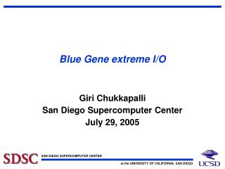 Blue Gene extreme I/O
