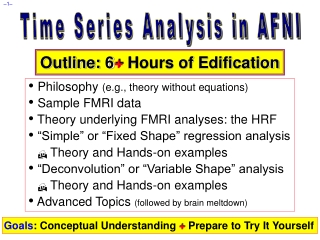 Time Series Analysis in AFNI