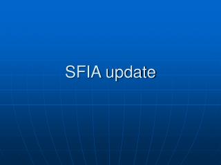 SFIA update