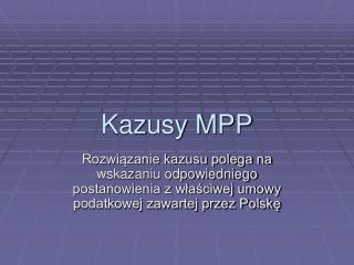 Kazusy MPP