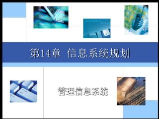 第 14 章 信息系统规划