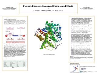 Pompe’s Disease : Amino Acid Changes and Effects