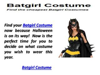 Batgirl Costume