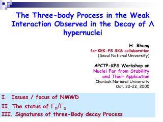 The Three-body Process in the Weak Interaction Observed in the Decay of Λ hypernuclei
