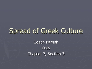 Spread of Greek Culture