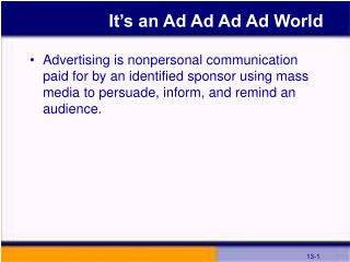 It’s an Ad Ad Ad Ad World