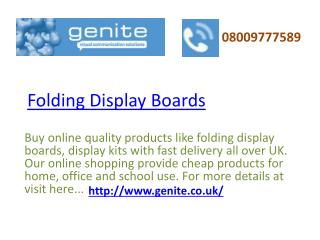 Folding Display Boards