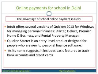 Benefit of using online payment for school in delhi