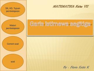 Garis istimewa segitiga