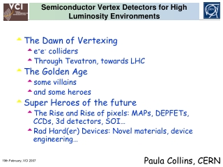 Semiconductor Vertex Detectors for High Luminosity Environments