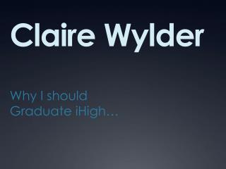 Claire Wylder