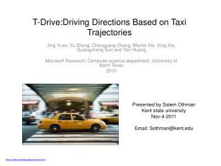 T-Drive:Driving Directions Based on Taxi Trajectories