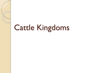 Cattle Kingdoms