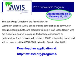 2012 Scholarship Program
