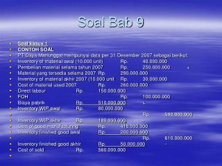 Soal Bab 9