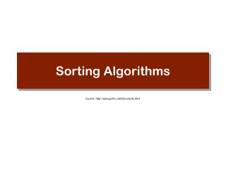 Ppt - Sorting Algorithms Powerpoint Presentation, Free Download - Id 