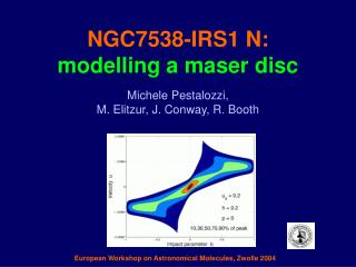 NGC7538-IRS1 N: modelling a maser disc