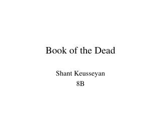 Book of the Dead