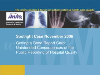 Spotlight Case November 2006