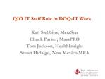 QIO IT Staff Role in DOQ-IT Work