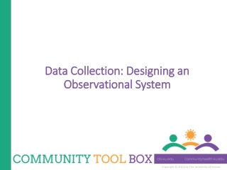 Data Collection: Designing an Observational System